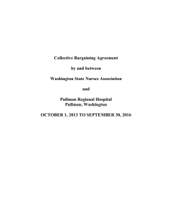 Collective Bargaining Agreement by and between Washington State