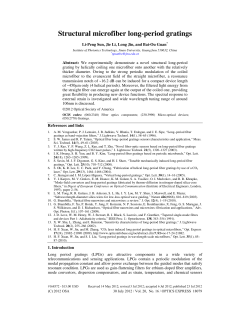 Structural microfiber long-period gratings