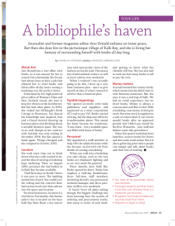 A bibliophile`s haven - Research Contracts and Innovation