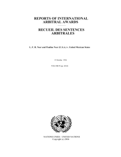 L. F. H. Neer and Pauline Neer (U.S.A.) v. United Mexican States