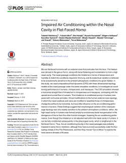 Impaired Air Conditioning within the Nasal Cavity in Flat