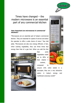 Microwaves Press Release