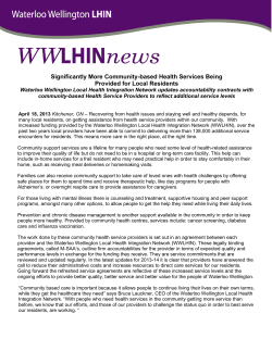 Significantly More Community-based Health Services Being