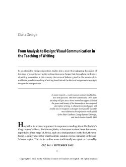 From Analysis to Design: Visual Communication in the Teaching of