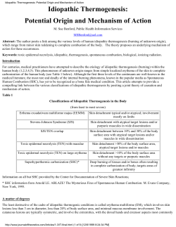 Idiopathic Thermogenesis