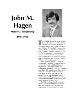 John M. Hagen - Lake Region State College