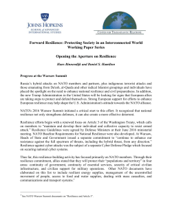 Opening the Aperture on Resilience