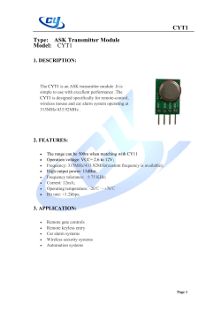 CYT1 - CY Wireless Technology Limited