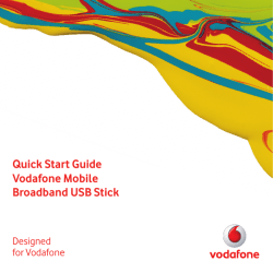 Quick Start Guide Vodafone Mobile Broadband USB Stick
