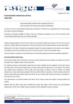 Environmentally related taxes and fees 2006