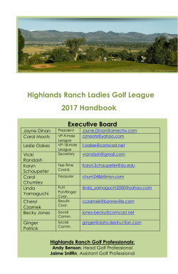 2017 Handbook - Highlands Ranch Golf Club