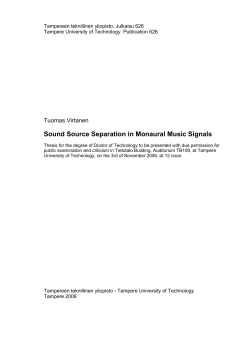 Sound Source Separation in Monaural Music Signals