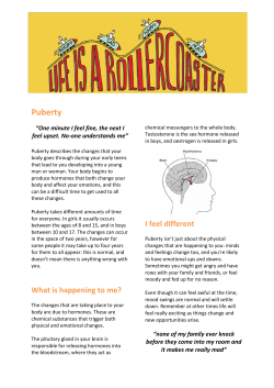 Puberty - Life is a Rollercoaster