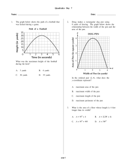 Quadratics Day 7 Name: Date: 1. The graph below