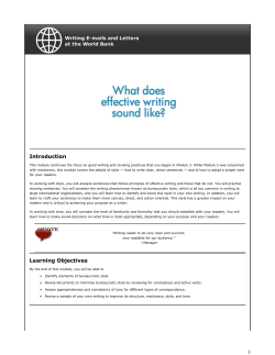 Introduction Learning Objectives