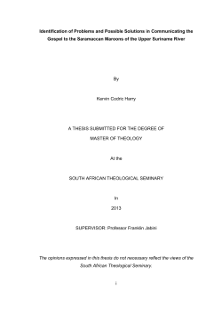 Identification of Problems and Possible Solutions in Communicating