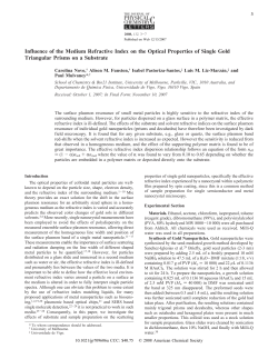 Influence of the Medium - American Chemical Society