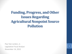 Nonpoint Source Pollution