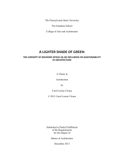 A LIGHTER SHADE OF GREEN: - ETDA