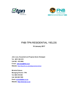 fnb-tpn residential yields