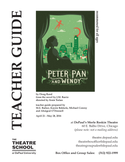 TEACHER GUIDE - The Theatre School