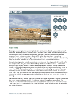 Building codes are regulations governing the design, construction