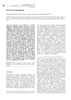 STATs in oncogenesis