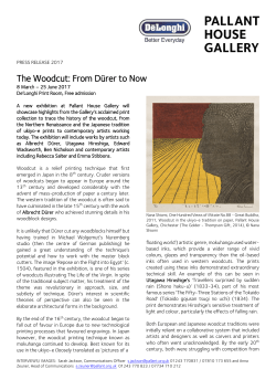 The Woodcut: From D&uuml;rer to Now