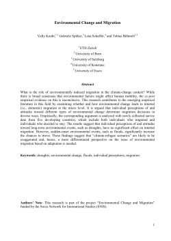 Environmental change and migration