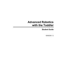Advanced Robotics with the Toddler