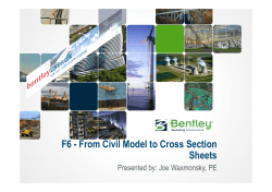 F6 - From Civil Model to Cross Section Sheets