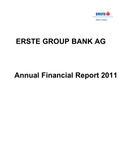 ERSTE GROUP BANK AG Annual Financial Report 2011