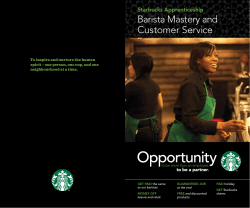 Barista Mastery and Customer Service