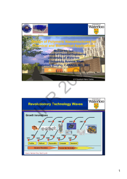 Presentation  - University of Waterloo