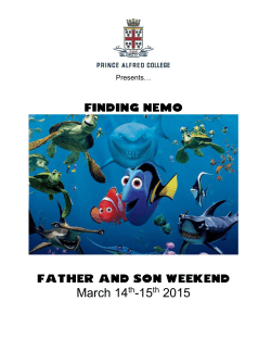 Intended Program - Prince Alfred College