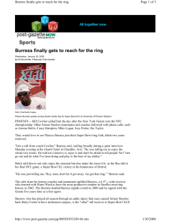 Burress finally gets to reach for the ring