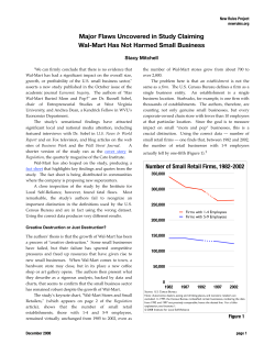 Major Flaws Uncovered in Study Claiming Walmart Has Not Harmed