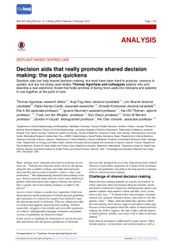 Decision aids that really promote shared decision making: the pace