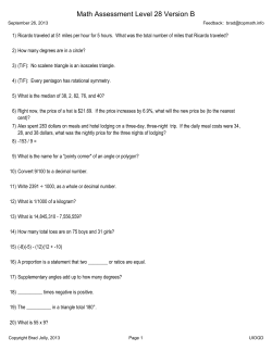 Math Assessment Level 28 Version B