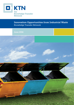 Innovation Opportunities from Industrial Waste
