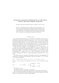 Bivariate Lagrange interpolation at the Padua points