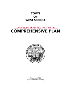 comprehensive plan - Town of West Seneca