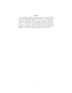 Abstract Cold and dense samples of naphthalene (C10H8) are