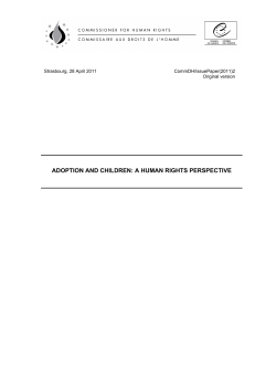 adoption and children: a human rights perspective