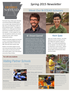 Spring 2015 Newsletter