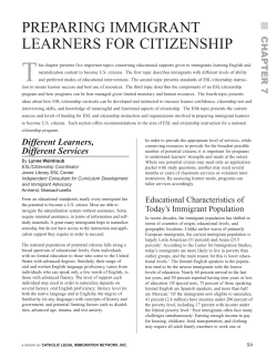 preparing immigrant learners for citizenship