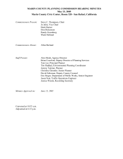 Minutes - County of Marin