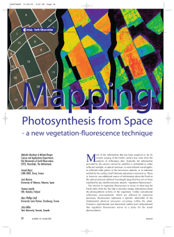 mapping photosynthesis from space