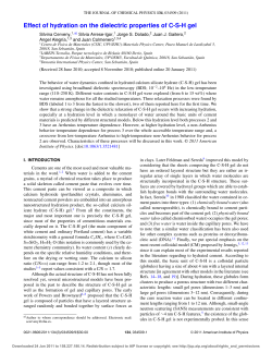 Effect of hydration on the dielectric properties of CSH gel