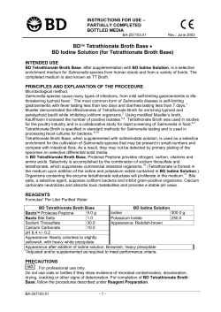 BD   Tetrathionate Broth Base &bull; BD Iodine